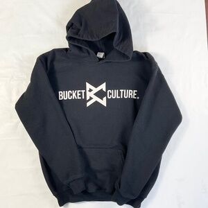 Boys Bucket Culture Black Hoodie Size Large